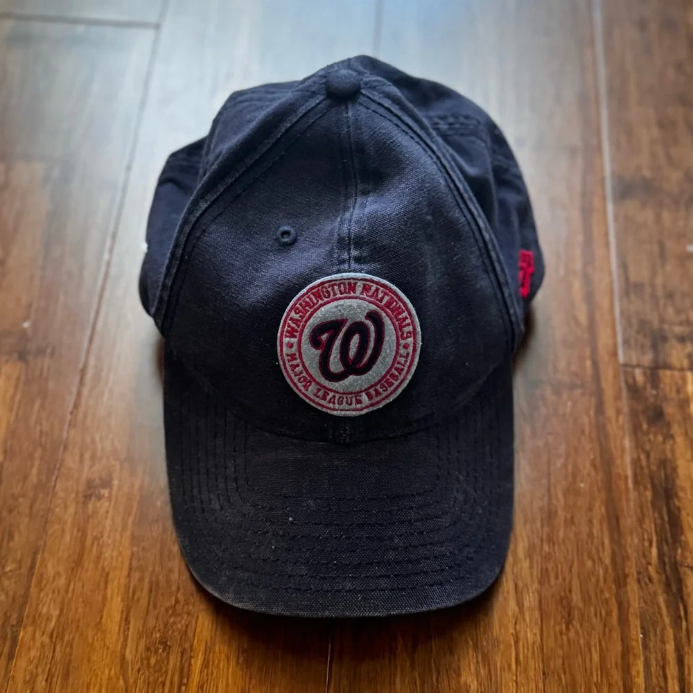 MLB Major League Baseball Washington Nationals Navy Blue Dad Hat Adjustable Cap